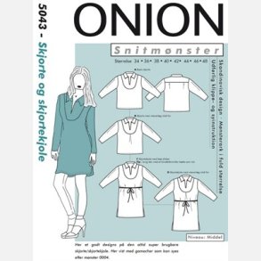 Onion 5043 - Skjorte & skjortekjole. Snitmnster