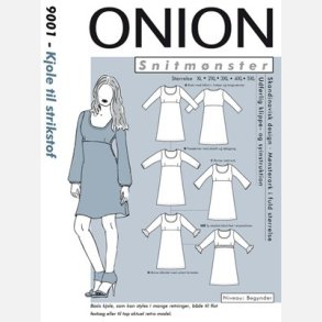 Onion 9001 - Kjole i plus-strrelser. Snitmnster