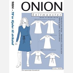 Onion 9004 - 70�er kjoler til strikstof. Snitm�nster
