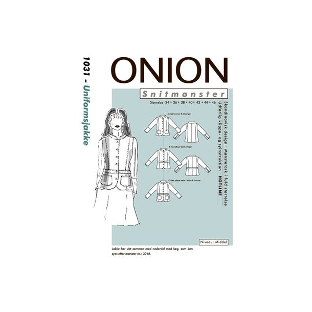 Onion 1031 - Uniformsjakke. Snitmnster