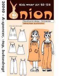 Onion 20040 - A-spencer, A-top og buksedragt. Snitm�nster