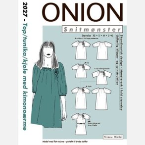 Onion 2027 - Top/Tunika/Kjole m. kimono�rmer. Snitm�nster