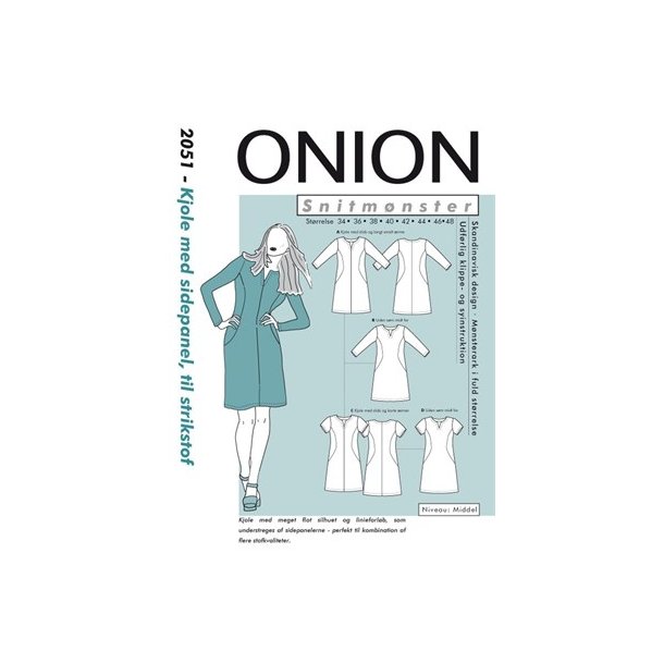 Onion 2051 - Kjole med sidepanel. Snitmnster