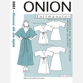 Onion 2083 - Kimono sl� om-kjole. Snitm�nster