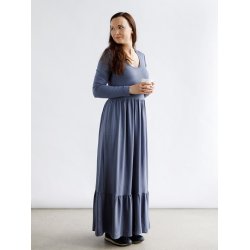 Onion 2085 - Kjole med flser til strikstof. Snitmnster