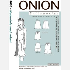 Onion 3008 - Nederdel med volant. Snitmnster