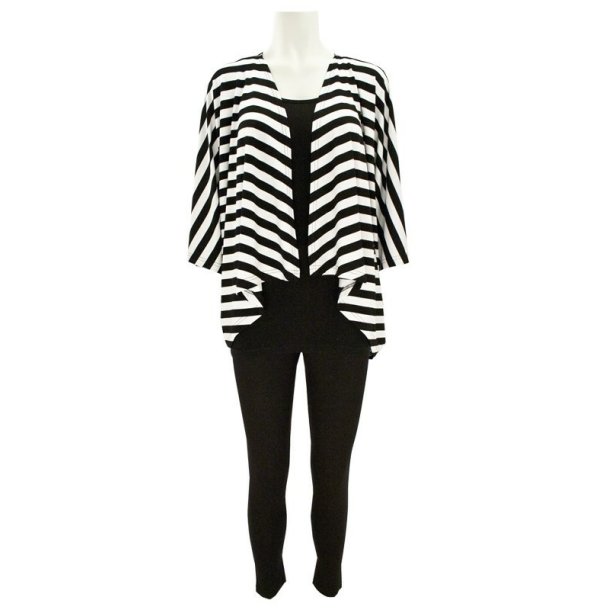 Onion 9016 - Vinge�rmecardigan og gamacher til strikstof. Snitm�nster