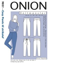 Onion 9031 - Cosy Pants til strikstof. Snitm�nster