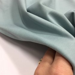 Organic cotton, st�vet lys petrol fv. 3028 - pr. 0,25 meter