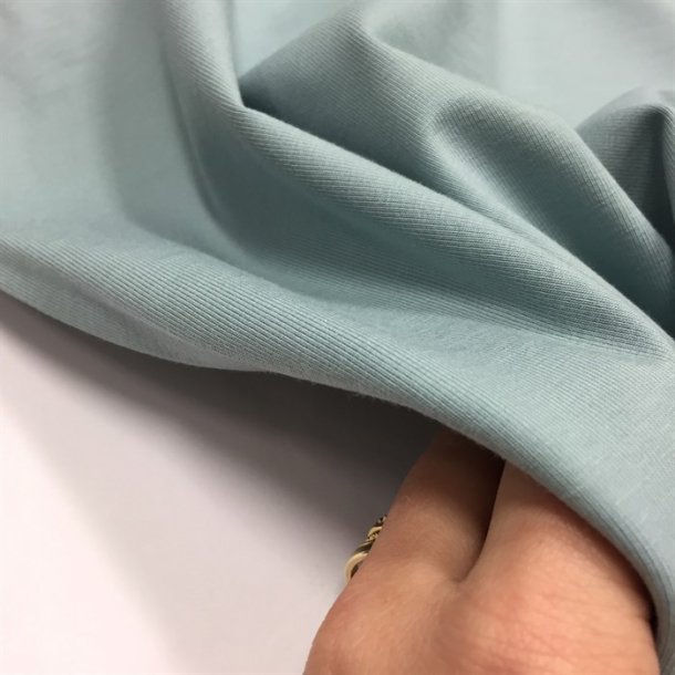 Organic cotton, st�vet lys petrol fv. 3028 - pr. 0,25 meter