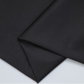 �kologisk bomuldstwill med str�k i farven Black fra Mind The Maker - pr. 0,25 meter