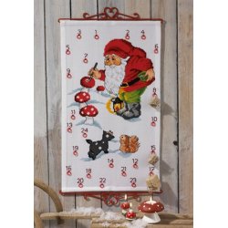 Pakkekalender Permin,  Nisse maler svampe - pr. stk.