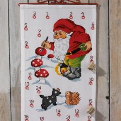 Pakkekalender Permin,  Nisse maler svampe - pr. stk.