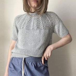 Palme Tee - strikkekit med opskrift fra le knit / Lene Holme Samse