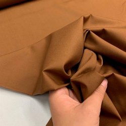 Papertouch poplin, mrk gyldenbrun - pr. 0,25 meter