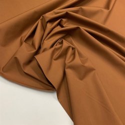 Papertouch poplin, mrk gyldenbrun - pr. 0,25 meter