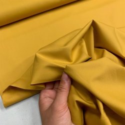 Papertouch poplin, sennepsgul - pr. 0,25 meter