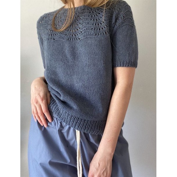 Peacock Tee - strikkeopskrift fra le knit / Lene Holme Samse