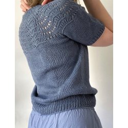 Peacock Tee - strikkeopskrift fra le knit / Lene Holme Samse