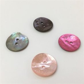 Perlemorsknapper i 4 farver - 20 mm � pr. stk