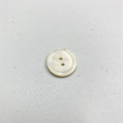 Perlemorsknap med 2 huller, 18 mm