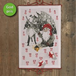 Julekalender med nisse og rensdyr