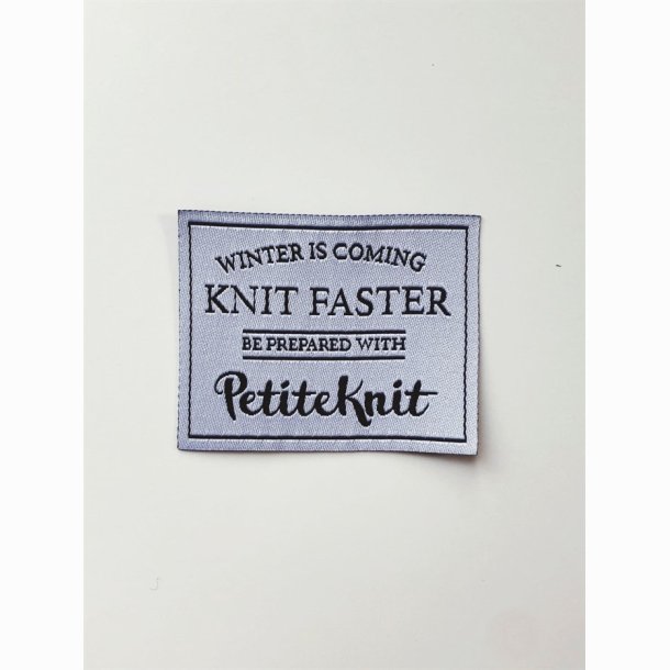 PetiteKnit label til strik - mange forskellige