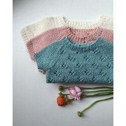 Rigmors Sommerbluse - strikkeopskrift fra PetiteKnit