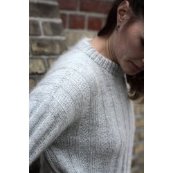 Striber P Langs-Sweater - strikkeopskrift fra PetiteKnit