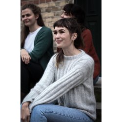Striber P Langs-Sweater - strikkeopskrift fra PetiteKnit