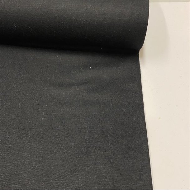 Uld / Polyester kvalitet i sort - pr. 0,25 meter