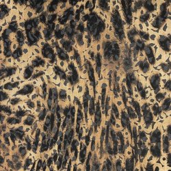 Polyesterstof med dyreprint og ausbrenner-effekt  - pr. 0,25 meter