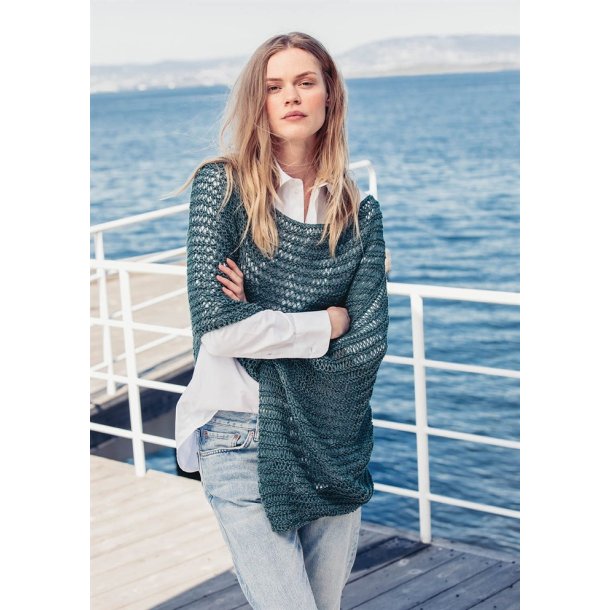 Poncho - opskrift fra Sandnes Garn