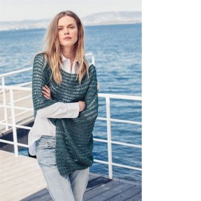 Poncho - opskrift fra Sandnes Garn