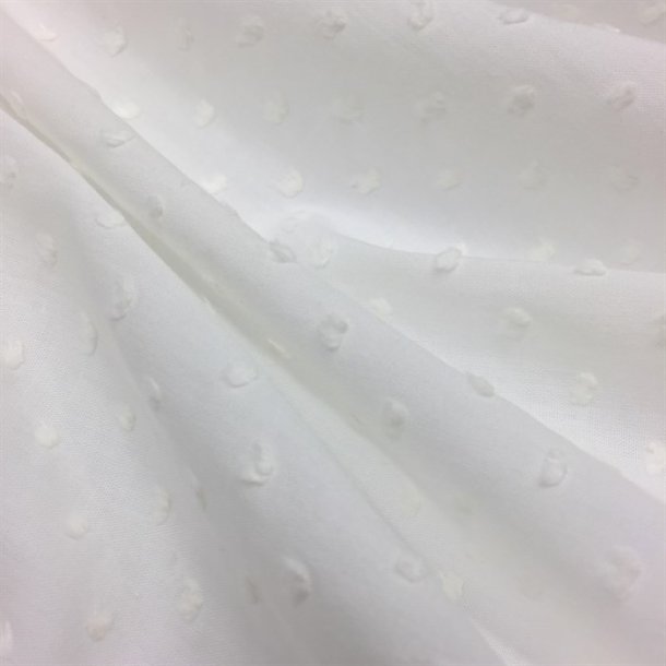 Prikket, rhvid mol - pr. 0,25 meter