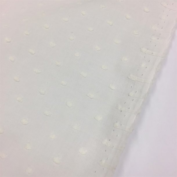 Prikket, rhvid mol - pr. 0,25 meter