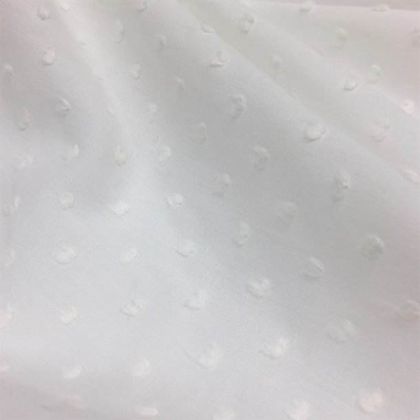 Prikket, rhvid mol - pr. 0,25 meter