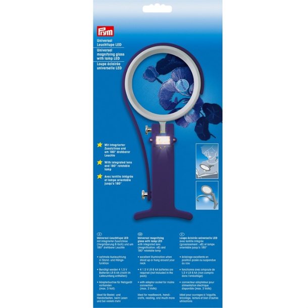 Prym Universal forst�rrelsesglas med LED-lys