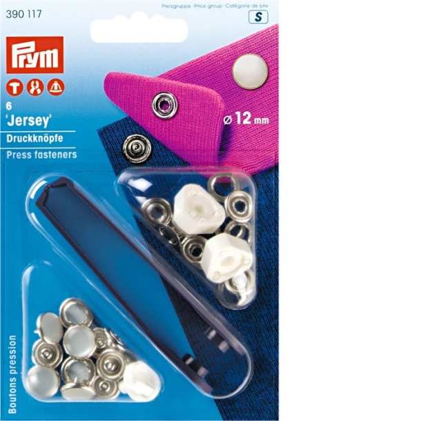 Prym Jersey Trykls i perlemor 12 mm  