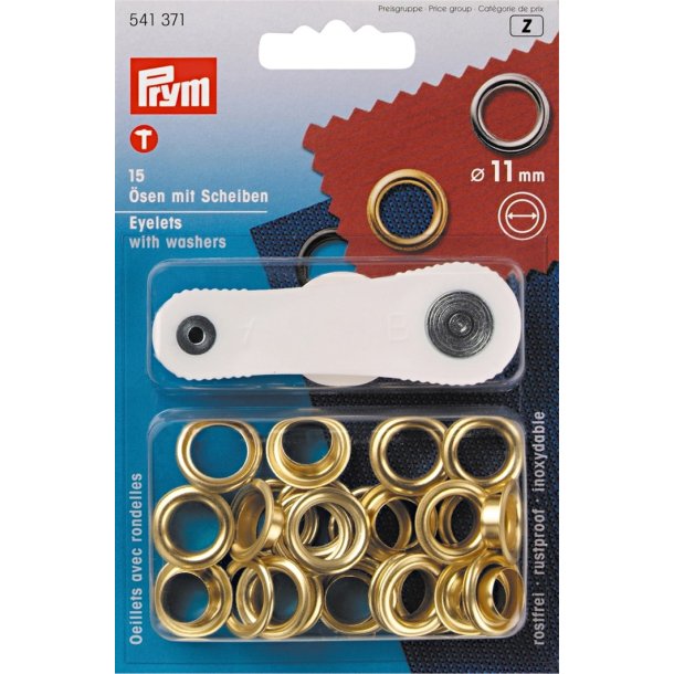 Prym Snreringe 11 mm - findes i 3 farver