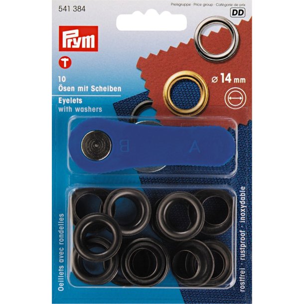 Prym Snreringe 14 mm - findes i 3 farver