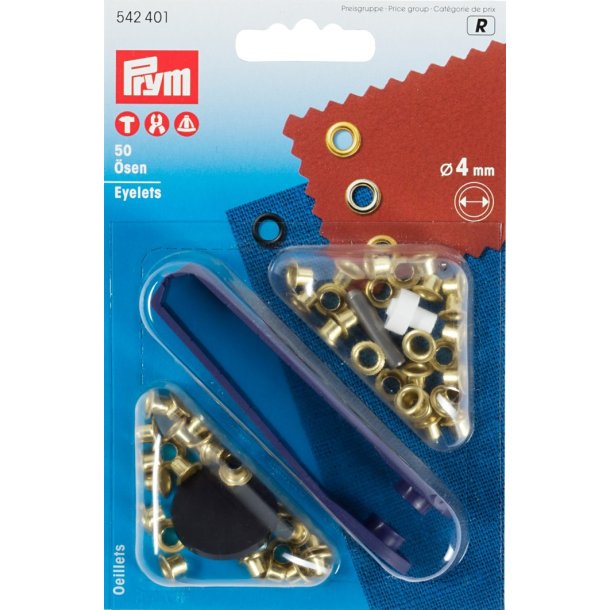 Prym Snreringe 4 mm - findes i 3 farver