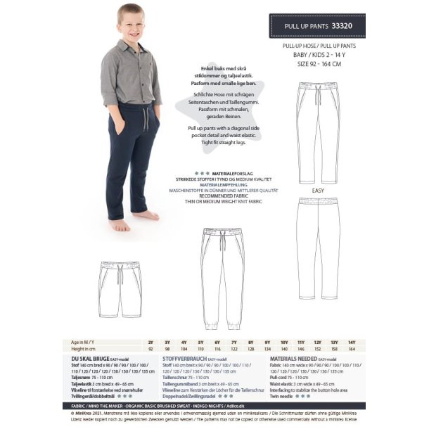 Pull Up Pants - MiniKrea mnster 33320