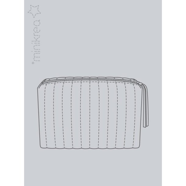 Quiltet Toilettaske - MiniKrea mnster 115