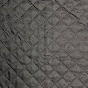 Qulitet foer i sort med tern - pr. 0,25 meter