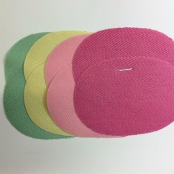 Reparationslapper - Jeanslapper til p�strygning - 8 stk. - lyser�d