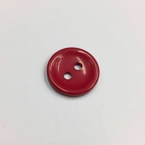 R�d knap med 2 huller 25 mm - pr. stk.