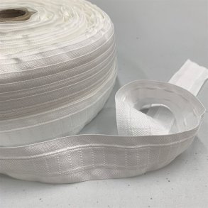 Rynkebnd til gardiner - pr. meter