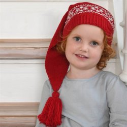 Putty nissehue til brn - opskrift fra Sandnes Garn