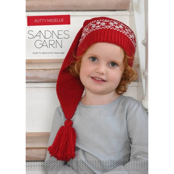 Putty nissehue til brn - opskrift fra Sandnes Garn